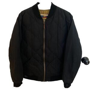 Vtg Eddie Bauer 1936 Skyliner Model Goose Down Quilted Bomber Jacket Mens Large